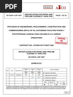 GF-OGF4-J-SP-1007 - Specification For Piping & Pipeline Flexibility Analysis - Rev 0 - AFC