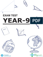 Year 9 Maths Test - Yearly Exam - Questions