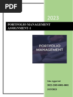 Portfolio Management (Assignment)