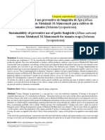 Sativum) Versus Metalaxil-M-Manconzeb para Cultivos De: Lycopersicum)