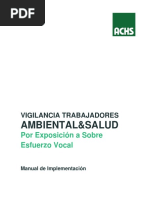 Ambiental&Salud: Por Exposición A Sobre Esfuerzo Vocal