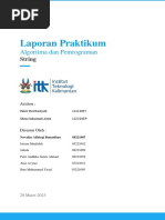 Laporan Praktikum: Algoritma Dan Pemrograman