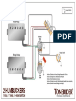 2 Humbuckers: 1 Vol / 1 Tone / 5-Way Switch