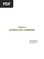 Tema 6 Química Del Carbono: Departamento F-Q IES Peset Aleixandre Mara Yuste Vila