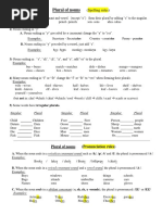 Plural of Nouns - Rules