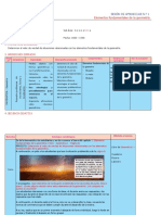 Sesión de Aprendizaje N.º 1: Elementos Fundamentales de La Geometría