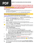 2020/2021 Academic Year Registration Procedure: New and Returning Students On Flexisaf Platform