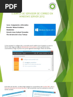 Ejemplo de Servidor de Correo en Windows Server 2012