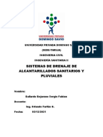 Sistemas de Drenaje de Alcantarillados Sanitarios y Pluviales