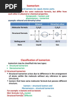 Isomerism: Greek Word Isomers Iso: Equal, Meros: Parts