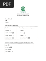 Dolce Molido Questionnaire 1