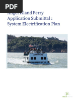 Angel Island Ferry Application Submittal: System Electrification Plan