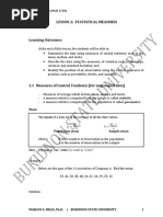 LESSON 2 Statistical Theory-1