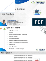 Unit - 1 Overview of The Compiler & It's Structure: Prof. Dixita B. Kagathara