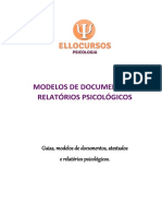 Guias, Modelos de Documentos, Atestados e Relatórios Psicológicos