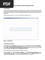 Performing A Modal Transient Response Part I: Figure 1. Beam Model