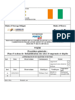 PLAN D'ACTION DE REHABILITATION DES SITES D'EMPRUNTS Et DEPOTS GONZAGUEVILLE