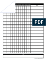 Monthly Blood Glucose Diary