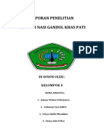 Laporan Hasil Penelitian Filosofi Nasi Gandul Khas Kota Pati KLS X Akl