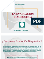 La Evaluación Diagnostica