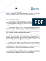 Historia de La Contabilidad. Edad Antigua, Media, Moderna, Contemporánea