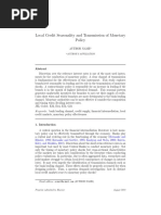 Local Credit Seasonality and Transmission of Monetary Policy