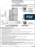 Standard Concrete Masonry Pilaster