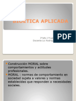 Bioetica Aplicada: 3°año 1°cuatrimestre Docente Lic Rodríguez María