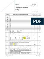 313 /62/ASS/4 A /B/C 313 - Chemistry: Marking Scheme