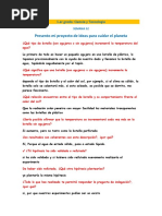 Presento Mi Proyecto de Ideas para Cuidar El Planeta: 1.er Grado: Ciencia y Tecnología