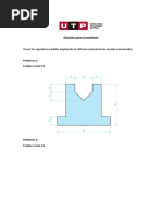 Ejercicios para El Estudiante: Trazar Los Siguientes Modelos Empleando El Software Autocad en Las Escalas Mencionadas