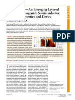 Tin Disul Fide An Emerging Layered Metal Dichalcogenide Semiconductor: Materials Properties and Device Characteristics