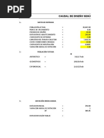 Tarea Caudal de Diseño