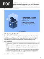 What Is A Tangible Asset Comparison To Non-Tangible Assets