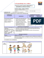 Sesión de Aprendizaje Arte y Cultura: Demostremos Nuestros Talentos Dibujándolos y Pintándolos Con Diversas Técnicas