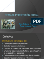 Tema 3. Percepción Social PSE