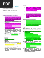 Conceptual Framework and Accounting Standards - Chapter 5 - Notes