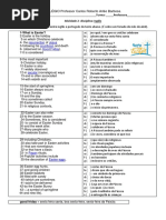 Exercício - Inglês - Sobre A Páscoa