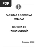 Facultad de Ciencias Médicas Cátedra de Farmacología: Cursada 2023