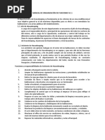 Manual de Organización de Funciones V1.1 I. Housekeeping