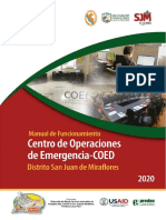 Manual de Funcionamiento Del COED - SJM: Municipalidad de San Juan de Miraflores