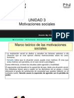 Unidad 3 Motivaciones Sociales: Clase # 05 Docente: Mg. Cristina Matos Lopez