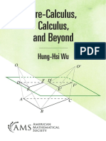 Pre-Calculus, Calculus, and Beyond: Hung-Hsi Wu