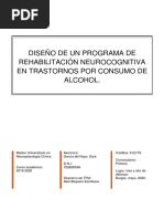 Diseño de Un Programa de Rehabilitación Neurocognitiva en Trastornos Por Consumo de Alcohol