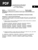 Espacio Muestral, Axiomas de Probabilidad y Técnicas de Conteo