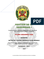 Silabo de Gestion de Seguridad I-2020