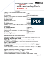 Ch. 6 Understanding Media: Standard: VII