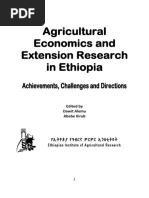 Agricultural Economics and Extension Research in Ethiopia: Achievements, Challenges and Directions