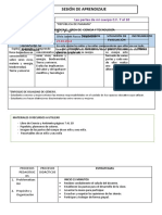 Sesión de Aprendizaje: Las Partes de Mi Cuerpo C.F. 7 Al 10