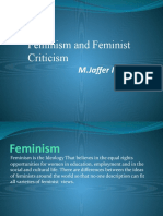 Feminism and Feminist Criticism: M.Jaffer Iqbal